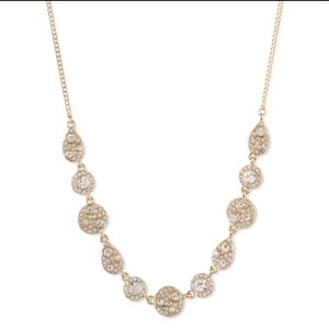 GIVENCHY Gold Crystal Necklace